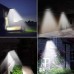 Racdde Solar Gutter Lights Outdoor, Super Bright 18 LED Deck Light Waterproof Wall Lamps Dusk to Dawn for Garden Fence Garage Pathway (Pack of 2, Cool White Light) 