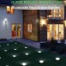 Racdde 4PCS Solar Powered Ground Lights,IP65 Waterproof Outdoor 2.8 Inch Disk Solar Light with Super Bright 8 LED for Garden Pathway Yard, Driveway 