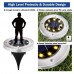 Racdde Solar Disk Lights Outdoor, 8 LED Bulbs Solar Garden Lights Outdoor Waterproof, Solar Ground Lights Outdoor for Patio Pathway Lawn Yard Driveway - Warm White (4 Pack) 