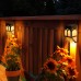 Racdde Solar Lights Outdoor, 2 Modes Solar Deck Lights for Garden Decorative, Fence, Patio, Front Door, Stair, 4 Pack 
