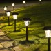Racdde 6 Pack  Solar Path Lights Outdoor,High Lumen Automatic Led for Patio, Yard Lawn and Garden(Stainless Finished, Warm White)