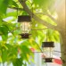 path Hanging Solar Lights 2 Pack Outdoor Garden Lights LED Retro Solar Hanging Lanterns with Handle for Pathway Yard Patio Tree Decor Table Lamp Lights (Warm Lights) 