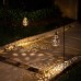 Racdde  [Set of 2] Hanging Solar Lights, Outdoor Garden LED Flower Boho Waterproof Decorative Metal Light for Porch Garden Outdoor 