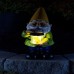 Racdde Solar Garden Light, 6" W x 13" H (Yellow Hat) 