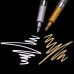 Racdde Premium Metallic Markers Pens - Silver and Gold Paint Pens for Black Paper, Glass, Rock Painting, Gift Card Making, Scrapbook Album, Christmas DIY Craft Kids, Set of 4 