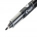 Racdde Pens V Sign Felt Tipped fineliner Liquid Ink Pen, Bold Point, Black & Blue Bundle, 6 Pen 