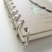 Racdde 100pcs 15mm/0.6 Inch Diameter Nickel Plated Mini Loose Leaf Book Ring Binder Ring Silver Tone for Album Photo Paper Book 