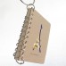 Racdde 15mm/0.6 Inch Mini Metal Scrapbooking Book Loose Leaf Binder Ring Silver Tone Key Ring Chain Keychain, 60Pieces/Box