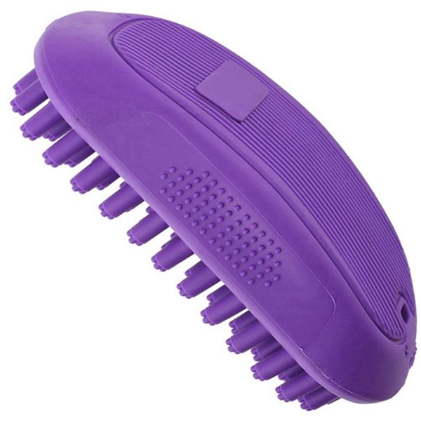 Racdde Pet Bath & Massage Brush Great Grooming Comb for Shampooing and Massaging Dogs, Cats, Small Animals with Short or Long Hair - Soft Rubber Bristles Gently Removes Loose & Shed Fur from You 