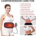 Racdde Heating Pad for Back Pain - Heat Belly Wrap Belt with Vibration Massage, Fast Heating Pads with Auto Shut Off, for Lumbar, Abdominal, Leg Cramps Arthritic Pain Relief