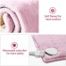 Racdde Heating Pad Electric Heat Wrap Therapy, 12" X 24" King Size Heating Blanket for Back, Abdomen, Cramps, Stiff Joint, Legs, Pain Relief, 3 Heat Levels, Dry/Moist Heating Pad with Auto Shut Off - Pink 