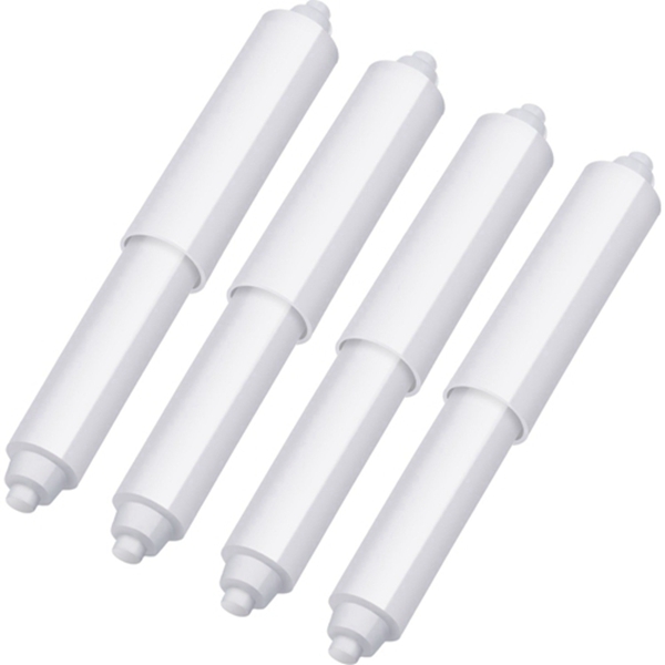 Racdde 4 Pack Toilet Paper Holder Roller White Replacement Plastic Spring Loaded 
