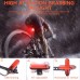 Racdde Bike Light Set and Horn Solar Powered USB Rechargeable 4 Mode Bicycle Headlight Taillight Combinations Front Back Light & Bell for Cycling Riding Safety Warning Rear Tail Light LED Speaker 