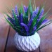 Racdde Modern Artificial Potted Plant for Home Decor Lavender Flowers and Grass Arrangements Tabletop Decoration