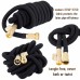 Racdde 100ft Garden Hose - New Expandable Water Hose with Double Latex Core 3/4" Solid Brass Fittings Extra Strength Fabric - Flexible Expanding Hose with Storage Bag for Easy Carry