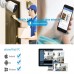 Racdde Wireless Outdoor Security Camera, 1080P 2.4G WiFi Night Vision Surveillance Cameras with Two-Way Audio,Cloud Storage, IP66 Waterproof, Motion Detection, Activity Alert, Deterrent Alarm - iOS, Android 