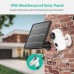 Solar Panel Compatible with Racdde HMD2 Rechargeable Battery Security Camera, Waterproof 3.2W/ 5.5V Solar Panel with 13ft/ 4m USB Cable, Support Continuously Supply Power for Security Camera