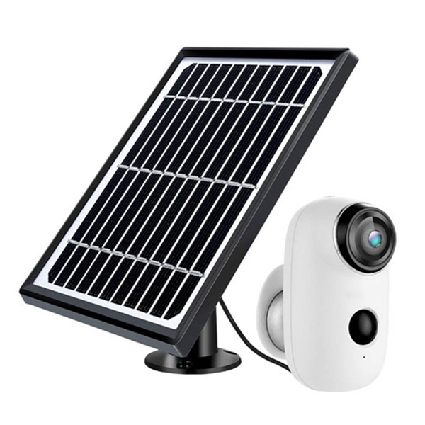 Racdde Solar Powered Wireless Indoor/Outdoor Camera, Rechargeable Battery Powered Home Security System, Night Vision, 1080P HD Video with Motion Detection, 2-Way Audio Talk WiFi Camera, IP65 Waterproof