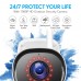 Outdoor Security Camera, Racdde 1080P Wireless Bullet Surveillance Cameras, Work with Alexa, IP66 Weatherproof WiFi Camera with Night Vision, Motion Detection, Two-Way Audio & Cloud Storage