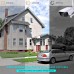 Outdoor Security Camera, Racdde Wireless IP Camera 2.4G WiFi 1080P IP66 Waterproof Night Vision Surveillance System with Motion Detection, Encryption Cloud Storage, Two-Way Audio - iOS, Android App