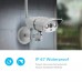 Racdde Outdoor Security Camera, 1080P Wireless IP Camera 2.4G WIFI Camera with IP67 Waterproof IR Night Vision Motion Detection Home Security Surveillance Camera System, iOS/Android 