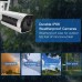 WiFi Camera Outdoor, Racdde IP Security Cameras, 720P HD Two-Way Audio Waterproof Bullet Cam with Cloud Service Motion Detection for Indoor Outdoor, 128GB Micro SD Card Support 