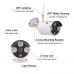 Racdde Outdoor/Indoor Video Surveillance Security Waterproof White Camera,Home IP 1080P White Camera,Night Vision,just Extend for OOSSXX WiFi Kits 