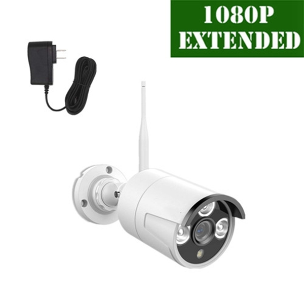 Racdde Outdoor/Indoor Video Surveillance Security Waterproof White Camera,Home IP 1080P White Camera,Night Vision,just Extend for OOSSXX WiFi Kits 