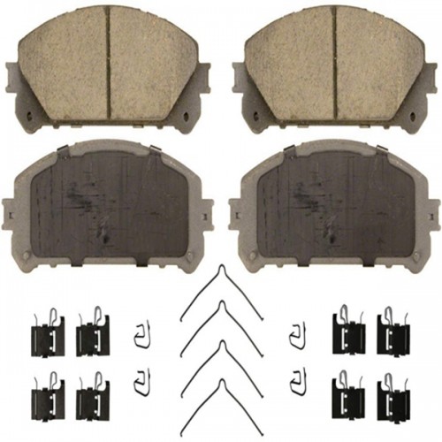 Racdde ThermoQuiet QC1324 Ceramic Disc Pad Set With Installation Hardware, Front 