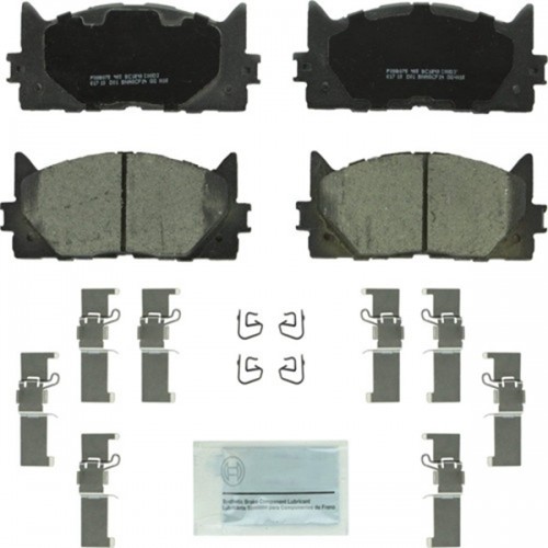 Racdde BC1293 QuietCast Premium Ceramic Disc Brake Pad Set For: Lexus ES300h, ES350; Toyota Avalon, Camry, Front