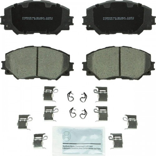 Racdde BC1210 QuietCast Premium Ceramic Disc Brake Pad Set For: Lexus HS250h; Pontiac Vibe; Scion xB, xD; Toyota Corolla, Matrix, Prius V, RAV4, Front 