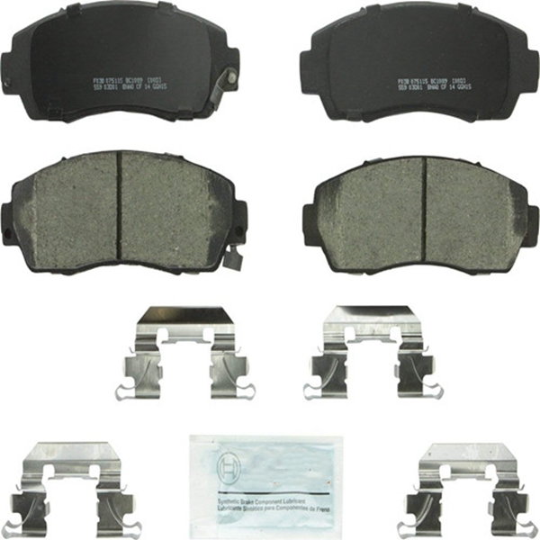 Racdde BC1089 QuietCast Premium Ceramic Disc Brake Pad Set For: Acura RDX; Honda Accord Crosstour, Crosstour, CR-V, Odyssey, Front 