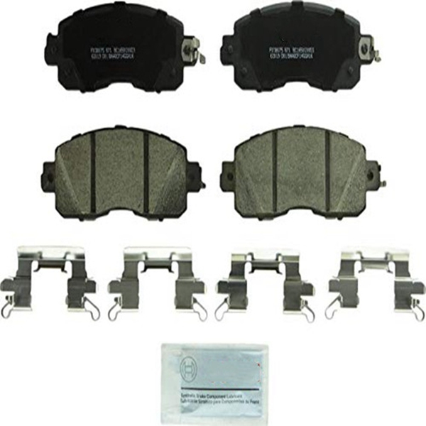 Racdde BC1650 QuietCast Premium Ceramic Disc Brake Pad Set For: Nissan Altima, Leaf, Front