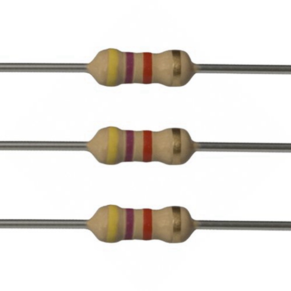 Racdde 100EP5144K70 4.7kOhm Resistors, 1/4 W, 5% (Pack of 100) 