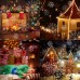 Racdde Christmas Projector Lights Outdoor LED Snowflake Projector Waterproof Snowfall Projection with Wireless Remote Snow Flurries Decorative Projector for Halloween/Christmas/Holiday/Yard Party/Wedding 