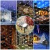 Racdde Christmas Snowfall Led Lights - Fairy Lights with Remote, Baby Night Light for Gift Christmas Halloween Holiday Party Outdoor Indoor 