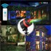 Racdde Christmas Laser Lights Show Red and Green 8 Patterns Waterproof Outdoor Laser Projector Light with Remote Control for Christmas, Holiday, Party, Landscape, and Garden Decorations 