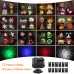 Racdde Christmas Decoration Projector Lights with 12 Slides 10 Colors for Holidays, 2 in 1 Decorative Water Wave Light Waterproof Outdoor Indoor Landscape Lights for Xmas Wedding Birthday Party 