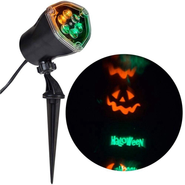  Racdde Happy Halloween Whirl-a-Motion with Strobe Projection Light 