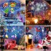 Racdde Christmas Holiday Projector Lights, 2 in 1 Ripple Ocean Light Projector with 12 Slides Patterns10 Wave Colors Outdoor/Indoor Party Landscape Garden Decoration Led Lighting Projector with Remote 