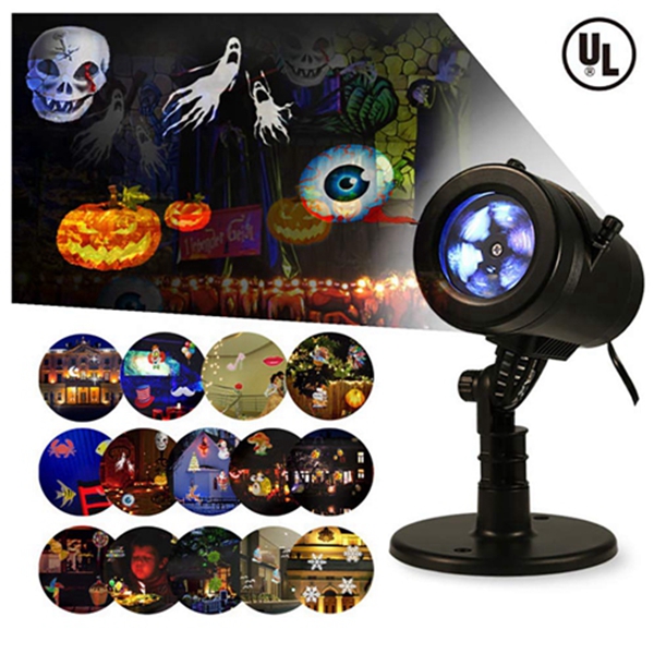 Racdde Christmas Lights Projector Outdoor Indoor Halloween Decorations Waterproof LED Landscape Spotlight for Xmas Theme Party Store Window and Gard 