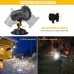 Christmas Snowflake Projector Lights, Racdde Rotating LED Snowfall Projection Lamp with Remote Control, Outdoor Waterproof Sparkling Landscape Decorative Lighting for Holiday Halloween Xmas Party 