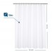 Racdde Waffle Weave Shower Curtain Cotton Blend Fabric, Honeycomb, Hotel Collection, Spa, Washable, White, 72 x 72 inch 