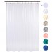Racdde Shower Curtain Liner, 72" W x 84" H EVA 10G Thick Bathroom Shower Curtain with Heavy Duty Clear Stones Non-Toxic No Chemical Odor Eco-Friendly and Rust-Resistant Grommet Holes-Clear 
