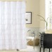 Racdde Ruffle Shower Curtain - White for Bathroom 72 x 72 Inches Texture Fashion 