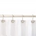 Racdde Shower Curtain Hooks - Classic Button Hooks, Nickel 