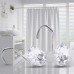 Racdde 12PCS Shower Curtain Hooks Rings for Bathroom, Decorative Resin Shower Curtain Hooks Rods Curtains and Liner- Crystal (Clear) 