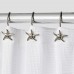 Racdde Decorative Star Fish Chrome Shower Curtain Hooks 
