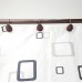 Racdde Set of 12 Pinecone Shower Curtain Hooks Bathroom Rolling Hangers Curtain Sliding Hooks Resin Pothook 