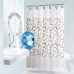 Racdde Decorative Shower Curtain Hooks, 12 Pcs Acrylic Double Glide Shower Curtain Hooks for Bathroom and Living Room (Blue) 